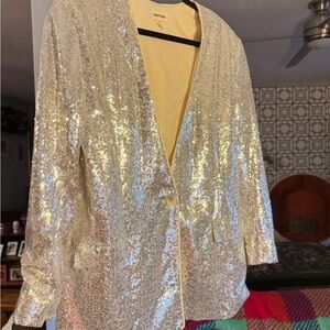 Silver Sequin Jacket